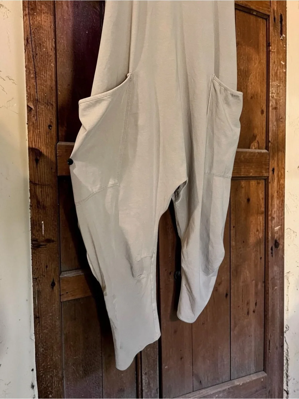 NWOT Free People FP Movement Hot Shot Onesie Taupe Slouchy Jumpsuit Boho Small - Picture 3 of 6
